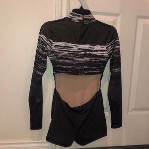 Weissman Other - Black And White Open Back Dance Leotard MA Weissman Other - Black And White Open Back Dance Leotard MA